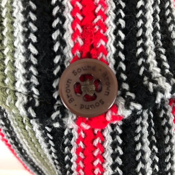 Vibrant colored scarf w/ small button pocket. - Picture 4 of 4